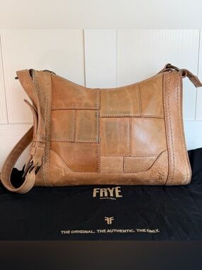 Frye Melissa Leather Top Zip Crossbody Bag